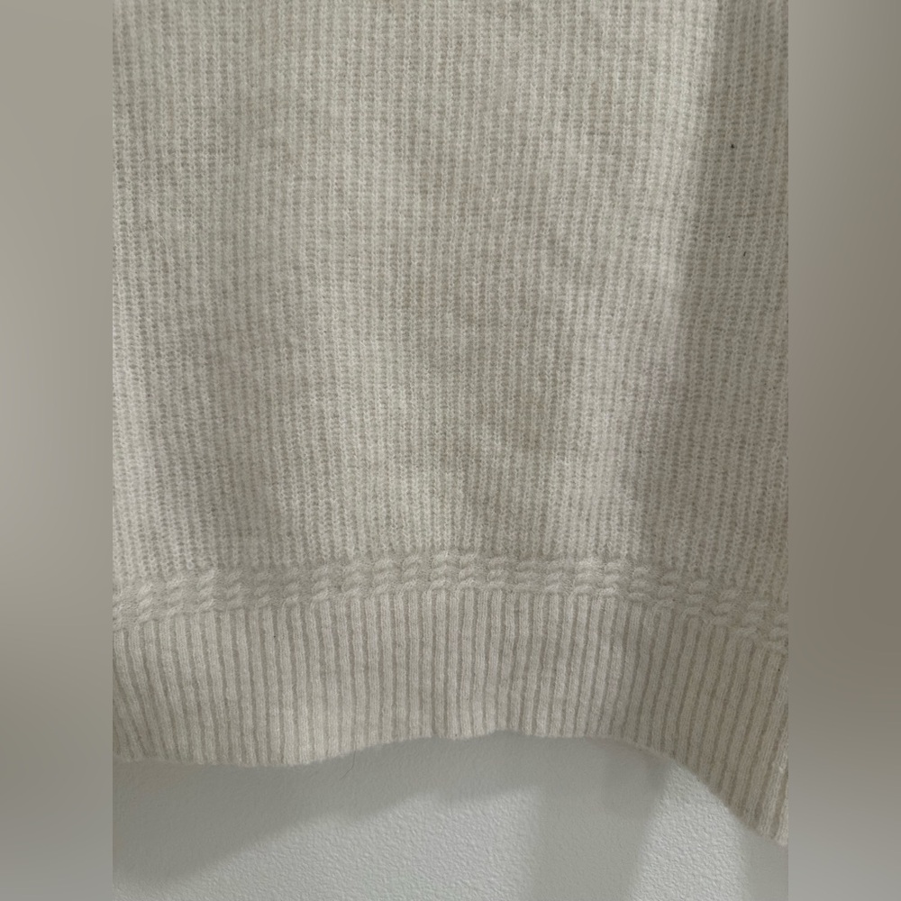 Cream Sezane sweater -pretty details aroundd collar, sleeves and bottom. - Picture 10 of 14